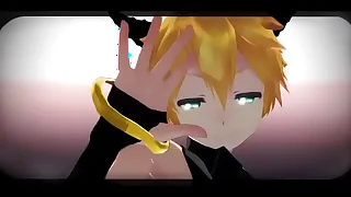 &lpar;MMD GAY&rpar; Len Hot Pole Dance